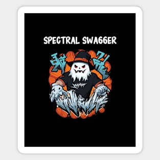 Spectral Swagger - Badass ghost for halloween Magnet